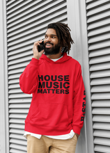 Load image into Gallery viewer, RED HOUSE MUSIC MATTERS UNISEX HOODIE